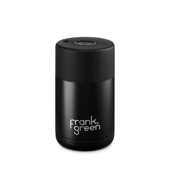 Frank Green Stainless Steel Black Coffee Cup 10oz - Image 2