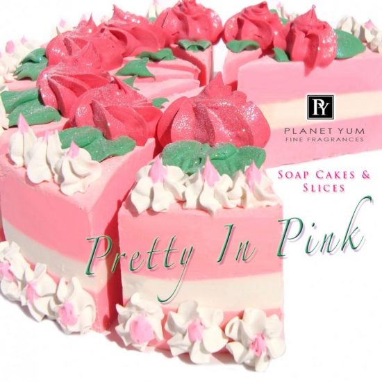 Pretty In Pink Natural Soap Cake Slice